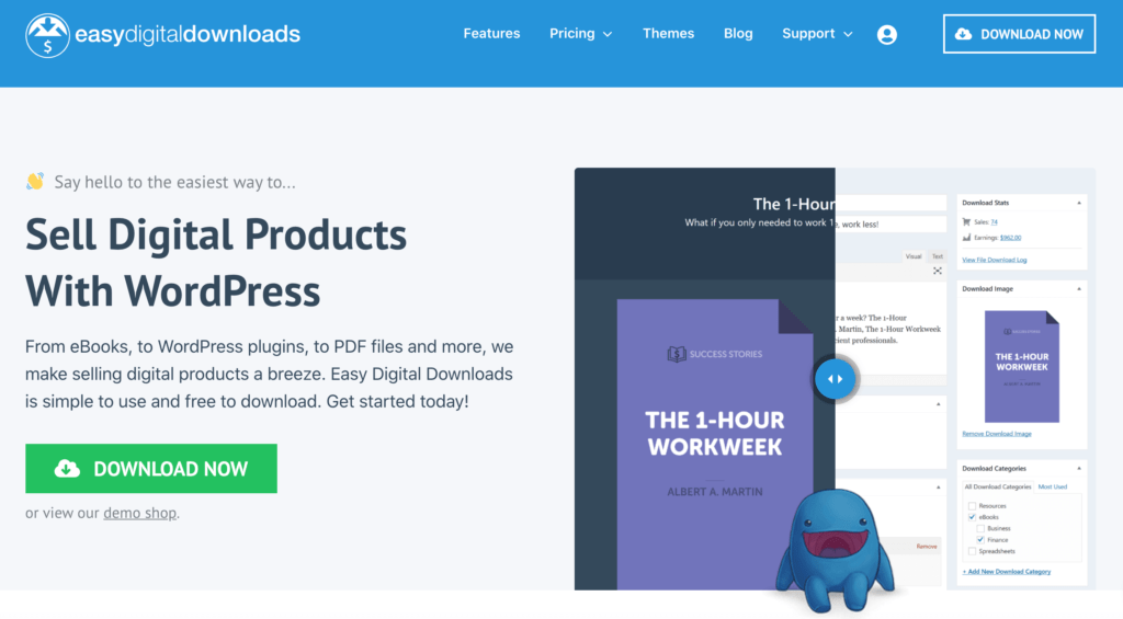 Easy Digital Downloads is a platform for small businesses.