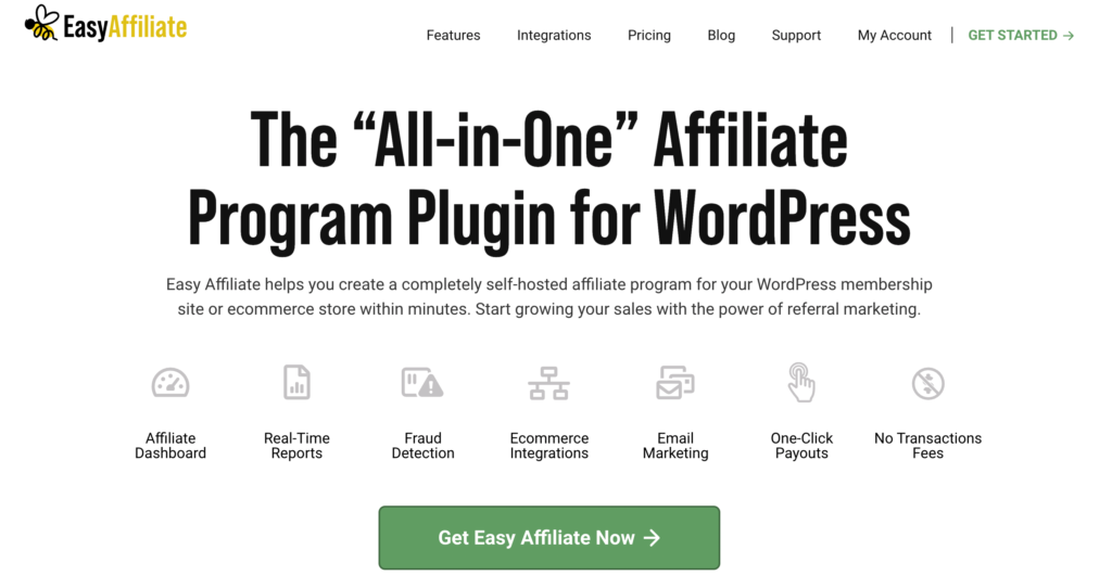 Easy Affiliate website