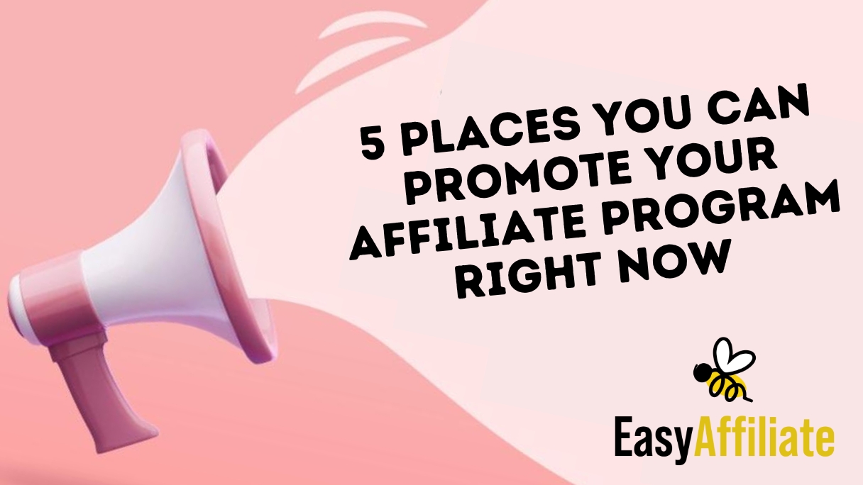 Promote your affiliate program